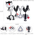 High Contrast Black and White Car Seat Toys for Infants 0-12 Months, Musical Black Fox Stroller Toys for Babies