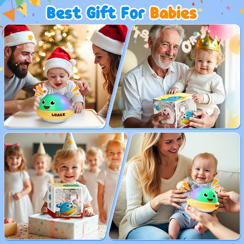 1-3, 1 2 3 Baby Bath Toys: Bath Whale Toy Sprinkler, Light Up Bath Toys for Kids Ages Bathtub Outdoor Water Pool Toys
