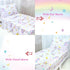 Sets Set 4 Set Toddler Bedding for Girls, Unicorn Toddler Crib Bedding Piece Pink Floral Toddler Comforter Includes