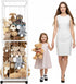 BETBEM 65" Stuffed Animal Storage Zoo with Wheels, Tall Large Stuff Animals Plushies Holder Toy Organizer Kids Plush