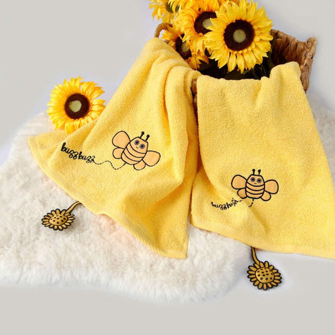 Washcloths,%100 Set, Set 2 Milk&Moo Baby Towels and Cotton Hand and Wash Cloths Towel Ultra Soft, Quick Dry, Absorbent