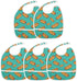 IHCVHQX 1 Pack Baby Feeding Bibs with Catcher Pocket Hot Dogs Green Toddler Sleeveless Teething Bib