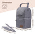 Momcozy Insulated Baby Bottle Bag, Multi-Function Breastmilk Cooler Bag, Fit as Wine Carrier or for Milk Bottles Like
