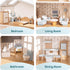 Set, 23 5 3+ ROBUD Wooden Dollhouse Furniture Pcs Dollhouse Accessories, Miniature Furniture Including Room Kits