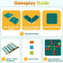 3 4 5 6 7 8 STEM Board Games Kids Toys, Maze Brain Teaser Puzzles Learning Games, Logic Road Track Building Blocks