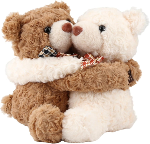 Hugging Teddy Bears, Two Hugging Teddy Bears Stuffed Animals for Couple Girlfriend