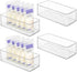Hudgan 4 Pcs Storage Container Breastmilk for Fridge, Clear Organizer Bins for