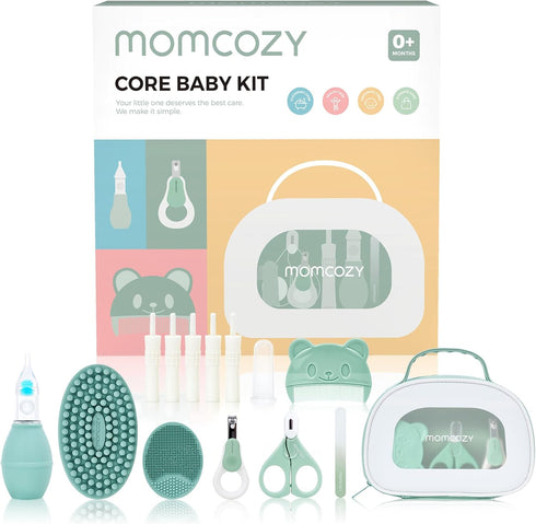 Momcozy Core Baby Kit, Baby Shower & Registry Essential Kit for Grooming&Health&Cleansing