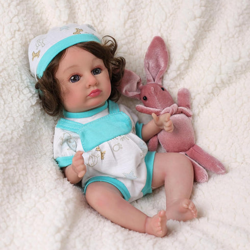BABESIDE 10 Pcs Baby Doll Clothes for 10-12 Inch Dolls, Outfits, Jumpsuit, Skirts & Hat for Newborn Baby Dolls