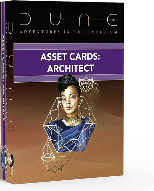 Dune: Asset Cards - Architect Expansion Deck, 56 Cards RPG Expansion for Dune Adventures in The Imperium