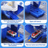 2-in-1 Playset, CUTE STONE Toy Boat & Tower Crane Cargo Ship with Lights/Sounds | Push-Go Transport Ship & Construction