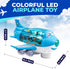 3-12 Toysery Airplane Toys for Kids, Bump and Go Action, Toddler Toy Plane with LED Flashing Lights and Sounds for Boys
