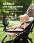 Gaiatop Baby Stroller Fan, 4000mAh Portable Fan with Light, 4 Speeds, Clip On Fan for Car Seat and Crib Travel
