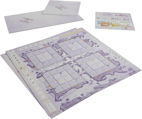 Railroad Ink Challenge: Archipelago Boards Set, Strategy Board Game Expansion for 1 to 4 Players, Ages 8+