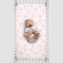 Little Love by NoJo Super Soft Fitted Crib Sheet - Sweet Llama & Butterflies Floral in Pink, Ivory, Lavender, Light
