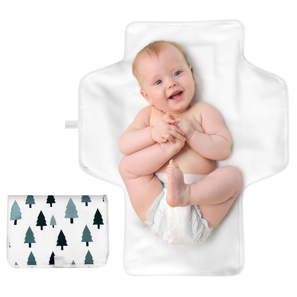 HusBuy Portable Changing Pad for Baby - Waterproof Travel Diaper Changing Mat with