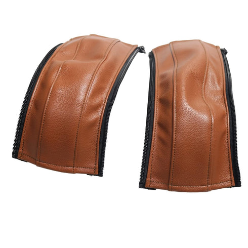 Baby Stroller Leather Armrest Handle Cover for Uppababy Vista V1/V2, Brown Bumper Sleeve