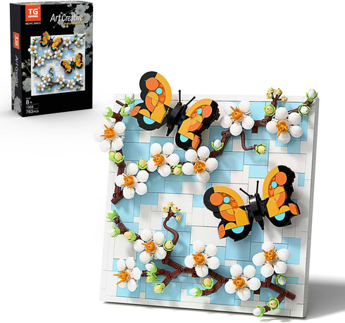 TG BLOCKS Micro Brick Natural World Building Set, 3D Wall Art Home