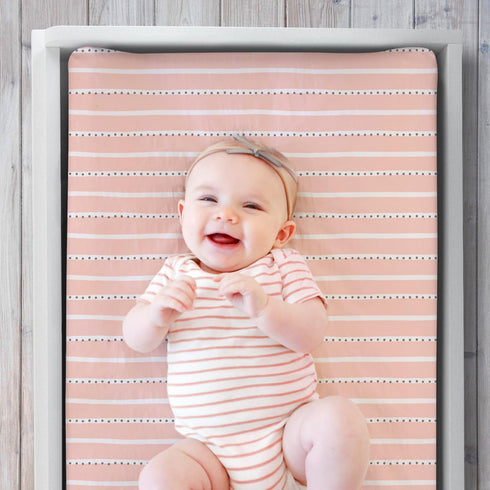 Set 3 The Peanutshell Baby Girl Changing Pad Covers of - Ultra Soft Baby Cover - Fits Standard Changing Table Pads