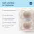 0-6 2 Count, MAM Original Matte Baby Pacifiers Months, Binky for Newborn Babies, BPA-Free Skin Soft Silicone Nipple