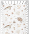 CaTaKu Crib Sheets for Girls Boys Sea Turtles Seashells Baby Sheets for Crib,Neutral