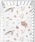 CaTaKu Crib Sheets for Girls Boys Sea Turtles Seashells Baby Sheets for Crib,Neutral