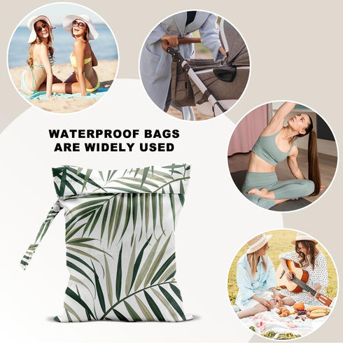 DHKG 12x10 Inch, Wet Dry Bag Wet Bag for Swimsuit, Travel, Beach, Pool, Diapers, Dirty Yoga Gym Clothes, Makeup Bags