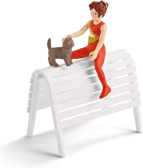 Set, 18 Set 5-12 schleich HORSE CLUB Mia's Vaulting Piece Horse Play with Rider, Horse, and Trainer, schleich Horse