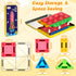 LeagoEra Set 32 3-12 Magnetic Tiles Magnetic Blocks Building Toy: Portable Mini Magnetic Tiles Travel Pieces Montessori