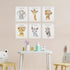 Set 6 8x10 Inch) LOVEDMORE Baby Safari Nursery Wall Decor | Animal Wall Art Prints of Posters | Jungle Nursery Room