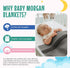 Cozy 36" 50" Blankets Thermal Waffle Baby Blanket Crib Bedding - Soft Warm Infant Thermal Cover for Nursery Stroller