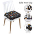 2 Toddler Booster Seat Dining, Cartoon Canvas Washable Straps Safety Buckle Kids Booster Seat for Dining Table