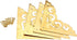 dophee 4Pcs 2.5" Brass Flat Corners Bracket, Retro Table Corner Cover Protectors