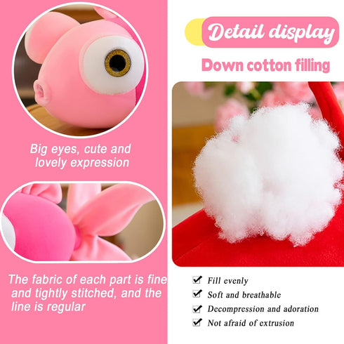 CHELEI2019 13.8" Goldfish Plush - Soft Cute Fish Pillow Toy Gift for Girls, Pink