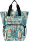 YANENDIE Colorful Surfboards Diaper Bag Backpack, Unisex Travel Baby Backpack Diaper Bags with