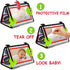 teytoy Tummy Time Baby Mirror Toys, Double Black and White High Contrast Toys for Infants 0-6 Months