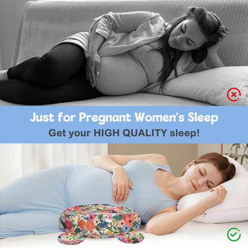 gxfcymxbd Pregnancy Pillow for Sleeping,Maternity Pillow with Cooling,Maternity Support for Back and Hip Relief,Soft
