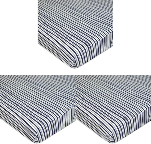 American Baby Company Printed 100% Cotton Jersey Knit Fitted Portable/Mini-Crib Sheet for