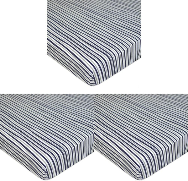 American Baby Company Printed 100% Cotton Jersey Knit Fitted Portable/Mini-Crib Sheet for