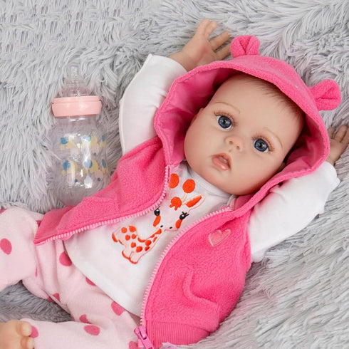 Reborn Baby Dolls 22 Inch Realistic Newborn Girl Handmade for Kids 3+ Year Old