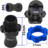 ShareGoo Metal +10mm Extended Wheel Hex Hub Adapter, Compatible with 1/10 Slash 2WD 4X4 RC Car (Blue)