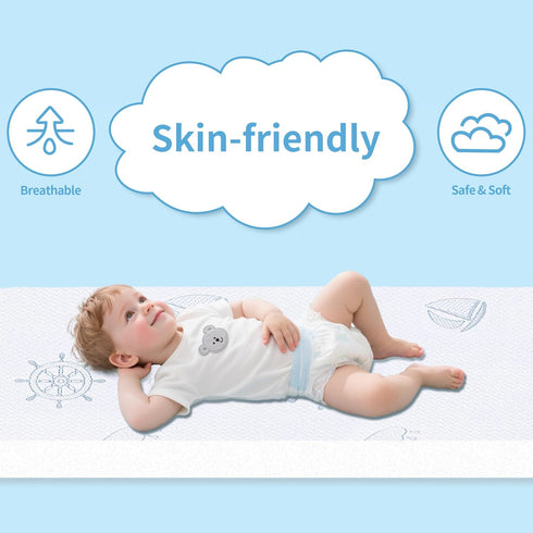 Pack 38"x26" Pack and Play Mattress, Memory Foam Dual-Sided N Play Mattress, Mini Travel Crib Mattresses for Playpen
