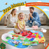 Windidi 9-in-1 Tummy 7 0-3-4-6-9-12 Farm Animal Baby Gym Play Mat, Time Mat with Baby Toys, Washable Baby Activity Mat