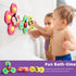 10+ LiKee Strong Suction Cup Fidget Rotating Sensory Bath Toys for Baby Christmas Stocking Stuffers, Airplane Car