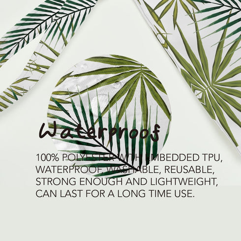 Fokongna Palm leaves Wet Bag Travel Wet Dry Bag Beach Bag Diaper Bag Wet Bag For Swimsuit Travel Makeup Bag Toiletry