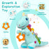 Holaxander 0-3-6-12+ Textures,Tummy Baby Dino Plush Soft Stuffed Animal Toy for Months,Infant Musical Toy