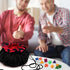 SIQUK Large Dice Bag with Pockets, Drawstring Storage Bag for DND, RPG, MTG Table Games, Holds over 300 Dice (Black &
