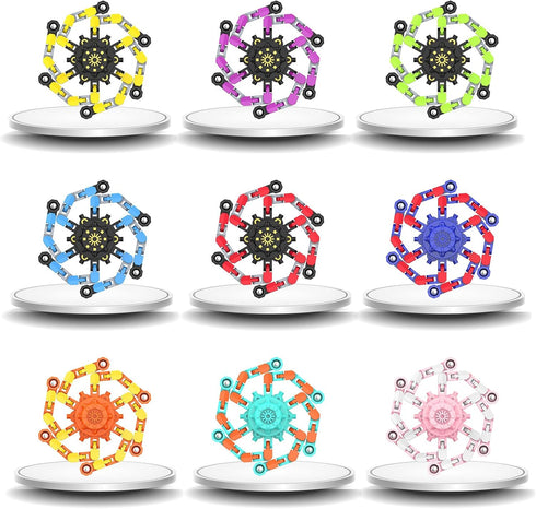 Irvotbes Stuffers(9PC) Easter Basket Stuffers Transformable Fidget Spinners,Funny Stress Relief Sensory Fidget