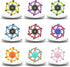 Irvotbes Stuffers(9PC) Easter Basket Stuffers Transformable Fidget Spinners,Funny Stress Relief Sensory Fidget