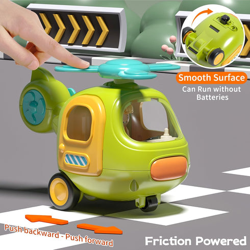 Baby Toys with Fine Motor Activities, Push & Go Cars for 1-3 Year Olds, 2 Pack Interactive Toys